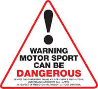 Motorsport UK Warning Notice 'A'